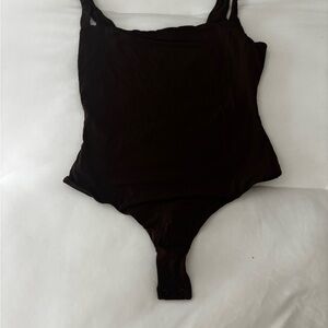 SKIMS Cocoa Scoop Neck Bodysuit Size Small